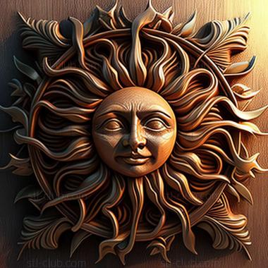 3D model sun (STL)